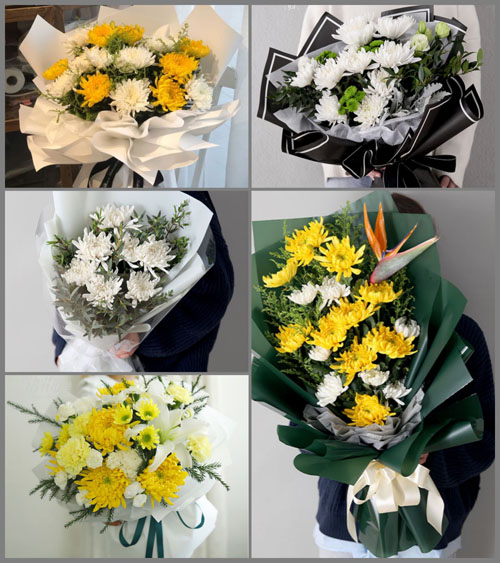 贵州六盘水六枝特区新华镇白事花束代送